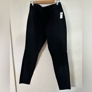 Old Navy Pants Women Black Cotton Blend High Rise Pixie Skinny Size 12 NWT